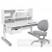 Комплект стол-трансформер FunDesk Pensare Grey + кресло FunDesk Cielo Grey 
